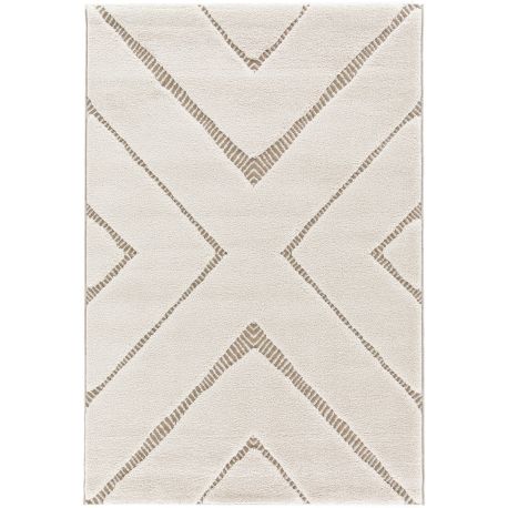 Tapis moderne crème effet 3D Sverker