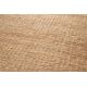 Tapis jute naturel plat réversible avec franges Oystein