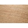 Tapis jute naturel plat réversible avec franges Oystein