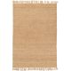 Tapis jute naturel plat réversible avec franges Oystein