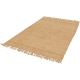 Tapis jute naturel plat réversible avec franges Oystein