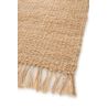 Tapis jute naturel plat réversible avec franges Oystein