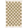 Tapis coton avec franges design graphique Beatrice