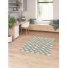 Tapis coton avec franges design graphique Beatrice