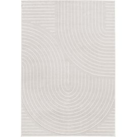 Tapis doux courbe moderne rectangle Holger