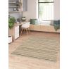 Tapis avec franges écologique rayé design Hillev