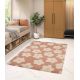 Tapis floral shaggy design doux Lasse