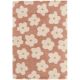 Tapis floral shaggy design doux Lasse