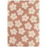 Tapis floral shaggy design doux Lasse