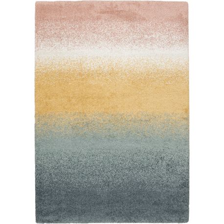 Tapis shaggy dégradé doux moderne Loke