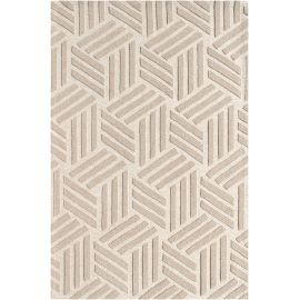 Tapis laine et coton effet 3D graphique design Loris