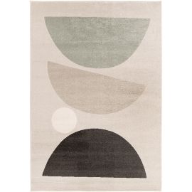 Tapis abstrait gris moderne rectangle Valerie