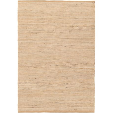 Tapis naturel en jute marron écologique plat Aradia