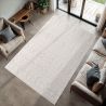 Tapis effet 3D moderne relief crème Remi