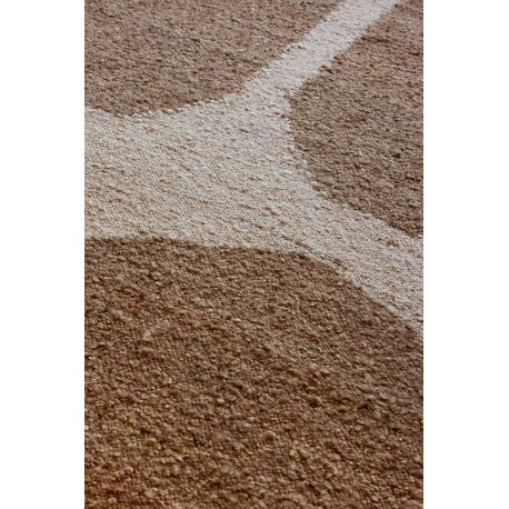 Tapis design caramel abstrait naturel Craft Fundament