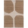 Tapis design caramel abstrait naturel Craft Fundament