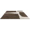 Tapis abstrait design marron naturel Craft Fundament