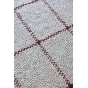 Tapis naturel plat coton et laine graphique design Craft Matter Check