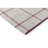 Tapis naturel plat coton et laine graphique design Craft Matter Check