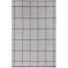 Tapis naturel plat coton et laine graphique design Craft Matter Check