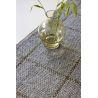 Tapis naturel plat coton et laine graphique design Craft Matter Check