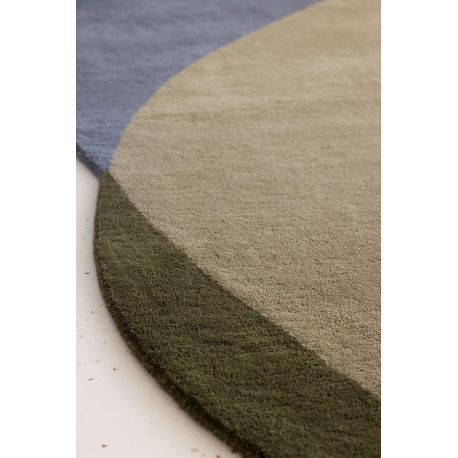 Tapis moderne tufté laine original Element Chad