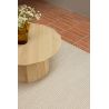 Tapis sisal et laine naturel uni plat Frame