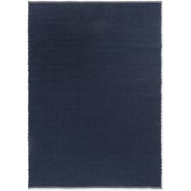 Tapis laine plat naturel uni tissé main Grid