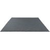 Tapis laine plat naturel uni tissé main Grid