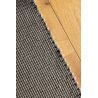 Tapis laine plat naturel uni tissé main Grid