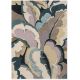 Tapis floral laine et viscose design tufté main Calathea