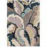 Tapis floral laine et viscose design tufté main Calathea