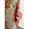 Tapis floral laine et viscose design tufté main Calathea