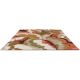 Tapis floral laine et viscose design tufté main Calathea