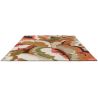 Tapis floral laine et viscose design tufté main Calathea