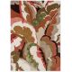 Tapis floral laine et viscose design tufté main Calathea