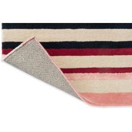 Tapis viscose et laine rayé tufté main moderne Calla