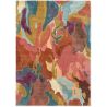 Tapis moderne viscose et laine floral tufté main Foresta