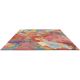 Tapis moderne viscose et laine floral tufté main Foresta