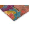 Tapis moderne viscose et laine floral tufté main Foresta