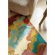 Tapis moderne viscose et laine floral tufté main Foresta