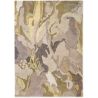 Tapis moderne viscose et laine floral tufté main Foresta