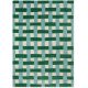 Tapis tufté main laine moderne rectangle Basketweave