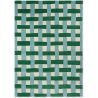 Tapis tufté main laine moderne rectangle Basketweave