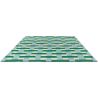 Tapis tufté main laine moderne rectangle Basketweave