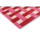 Tapis tufté main laine moderne rectangle Basketweave