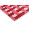 Tapis tufté main laine moderne rectangle Basketweave