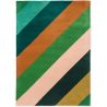 Tapis multicolore moderne laine tufté main Sherbet Stripe