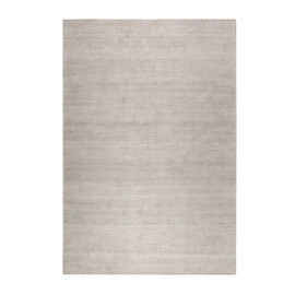 Tapis uni en laine rectangle argenté Maya Kelim Esprit Home