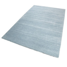 Tapis bleu glace shaggy doux uni Loft Esprit Home